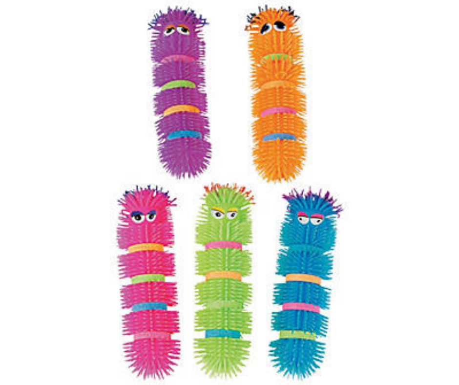  ArtCreativity Puffer Caterpillars, Set of 6, Squeeze