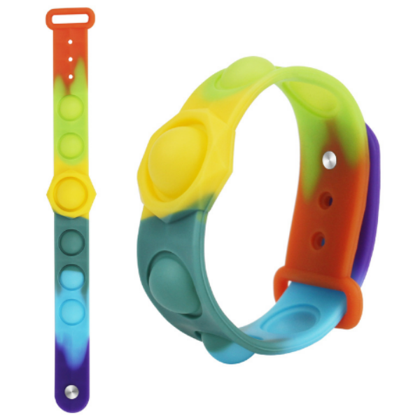 Rainbow Fidget Poppit Bracelet | Boys | Girls | Party Bag Fillers